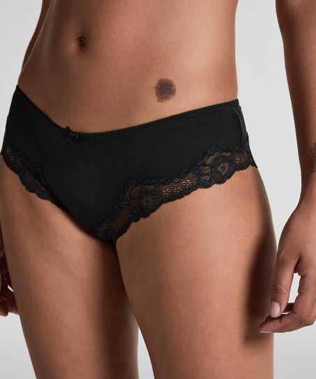 Secret Lace Brief, Black
