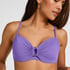 Luxe Non-Padded Underwired Bikini Top, Purple