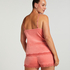 Velvet lace shorts, Pink