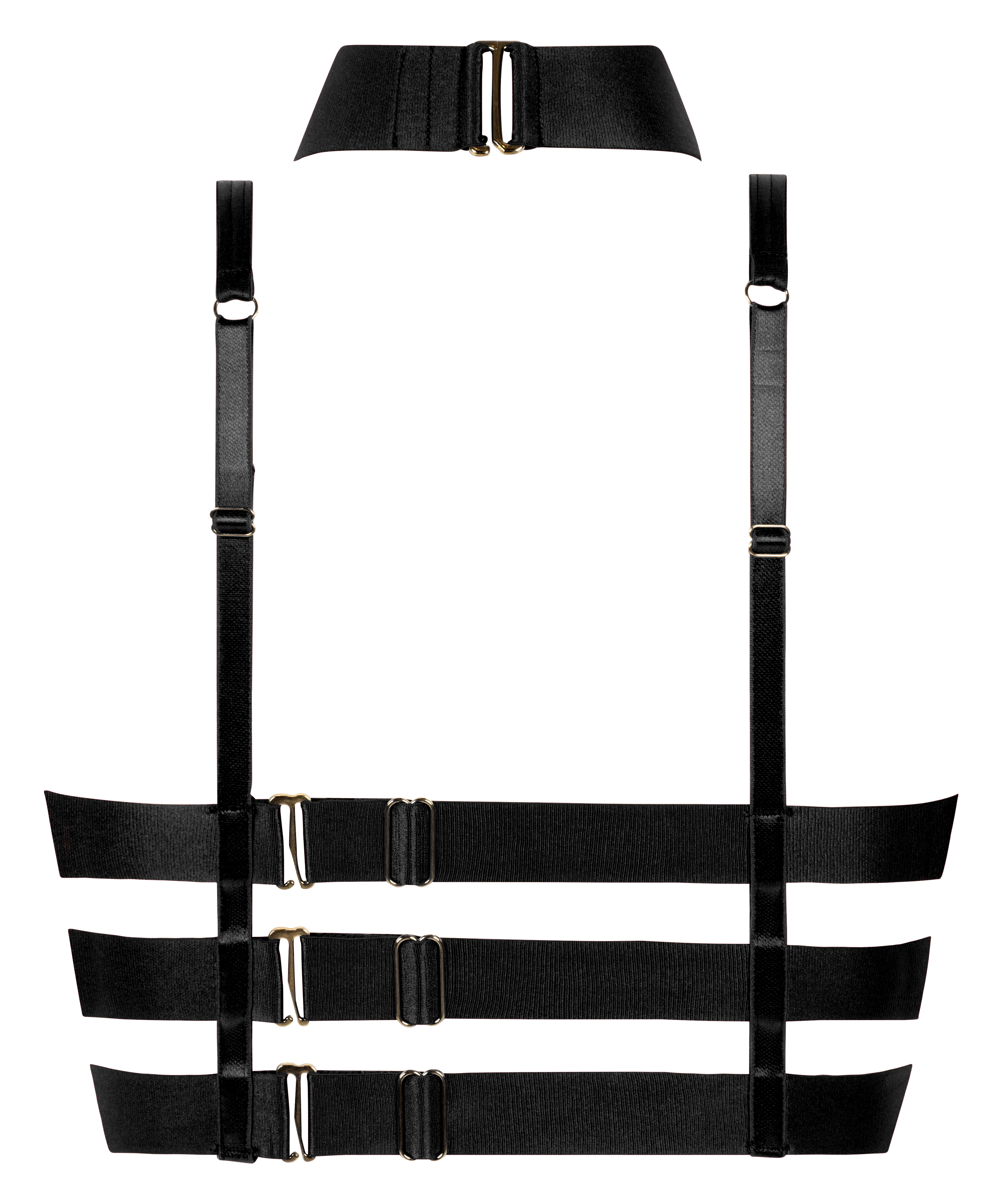 Clementine Unpadded Longline Underwired Bra, Black, main