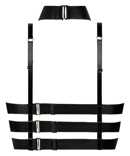 Clementine Unpadded Longline Underwired Bra, Black