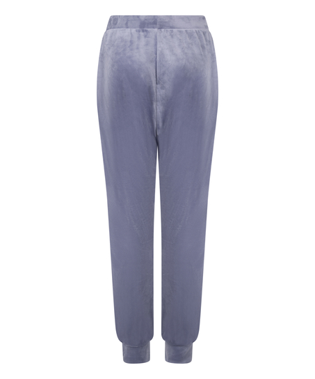 Velours Jogging Pants, Blue