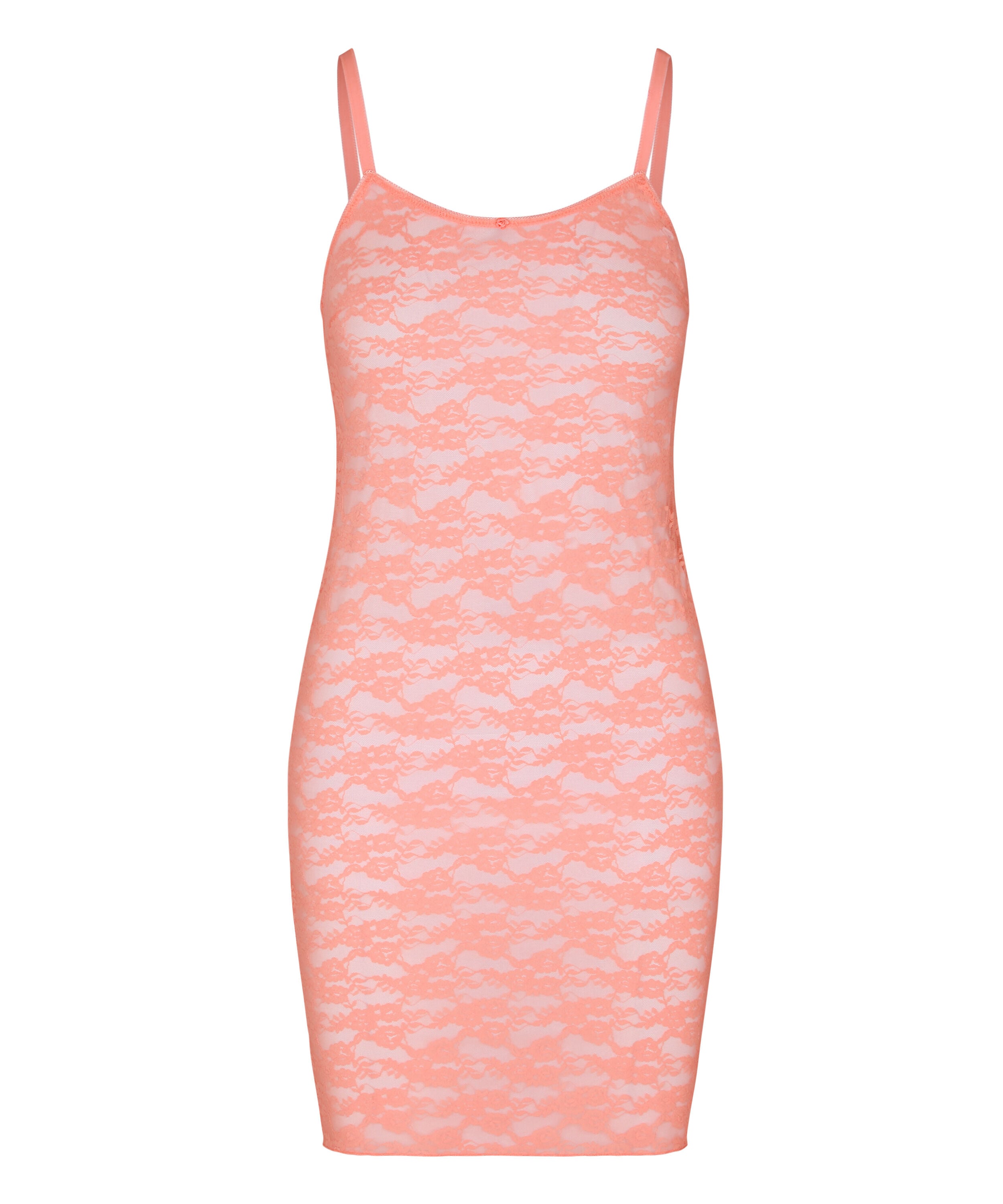 Slipdress Allover Lace, Pink