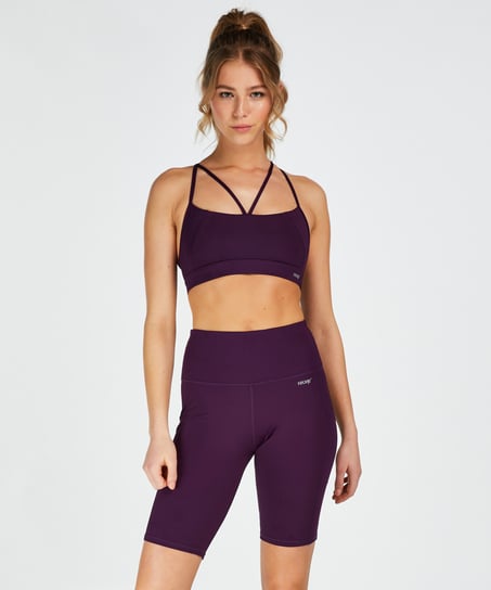 HKMX high waisted bike shorts, Purple