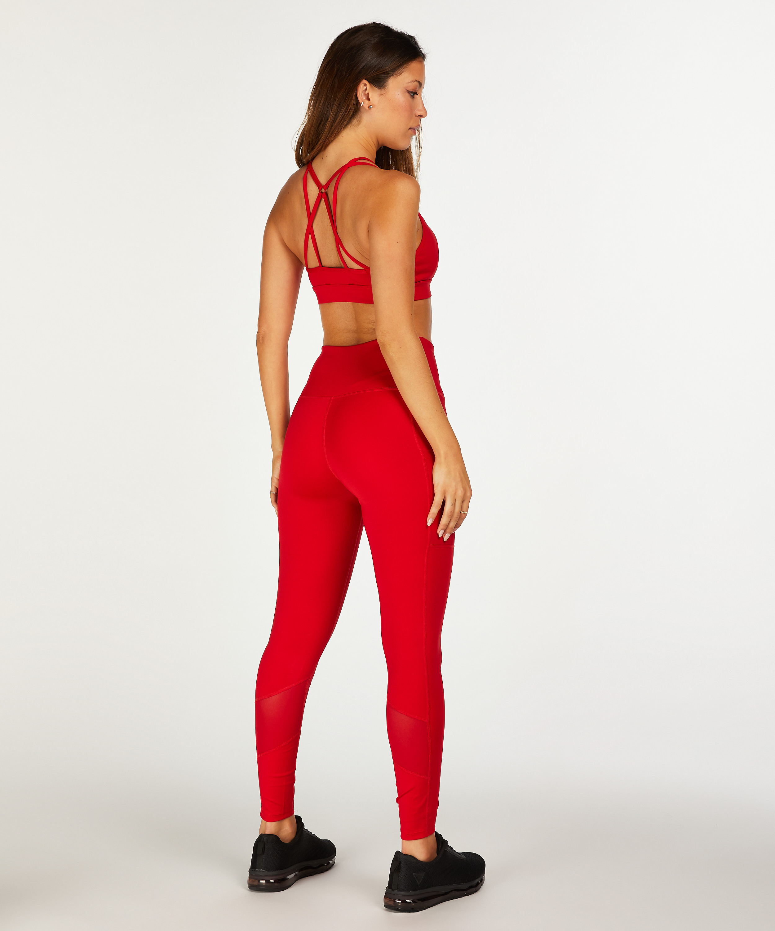 HKMX The Nadi sports bra level 1, Red, main