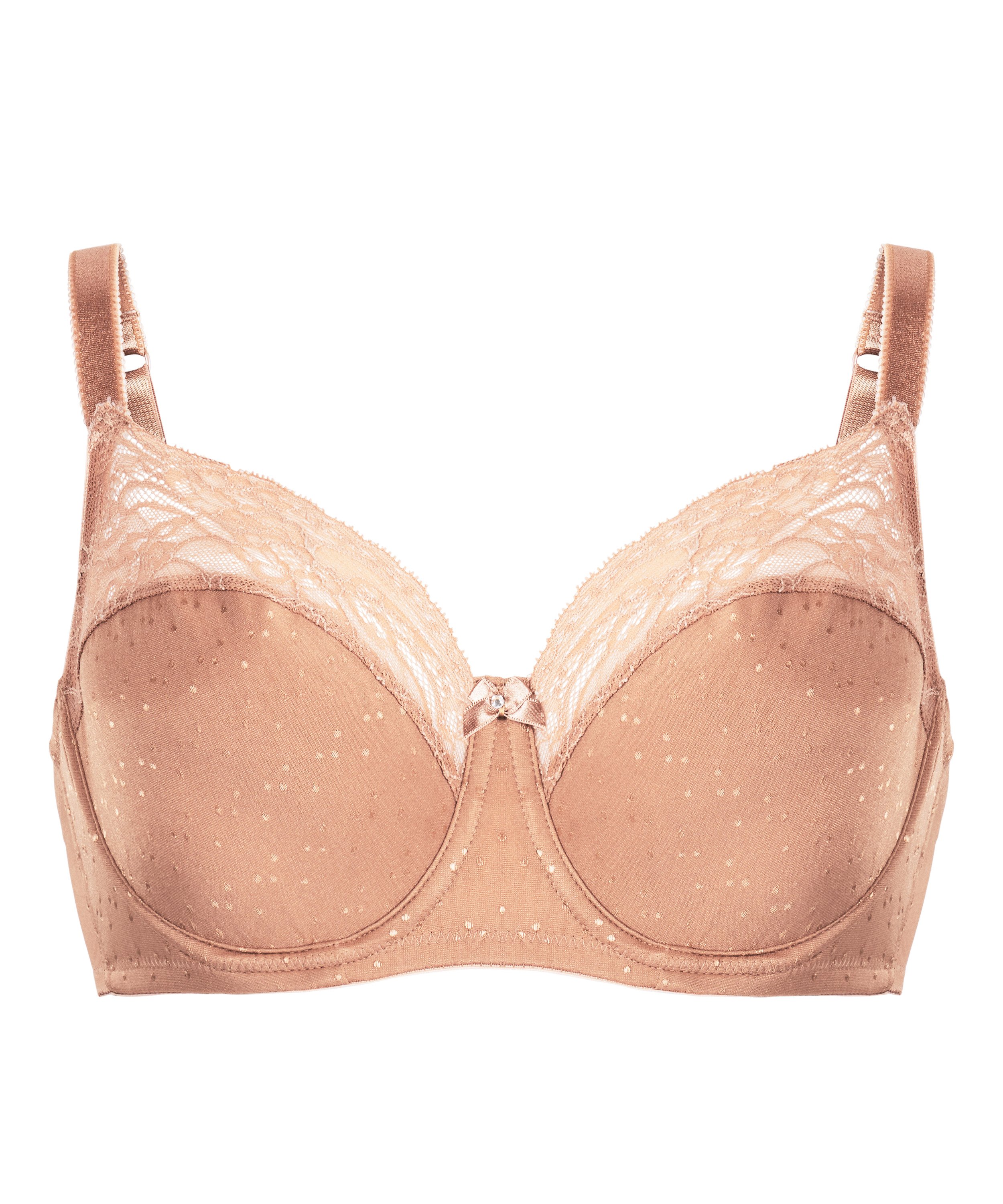 Sophie Non-Padded Underwired Bra, Brown, main