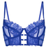 Nienke Non-Padded Underwired Longline Bra, Blue