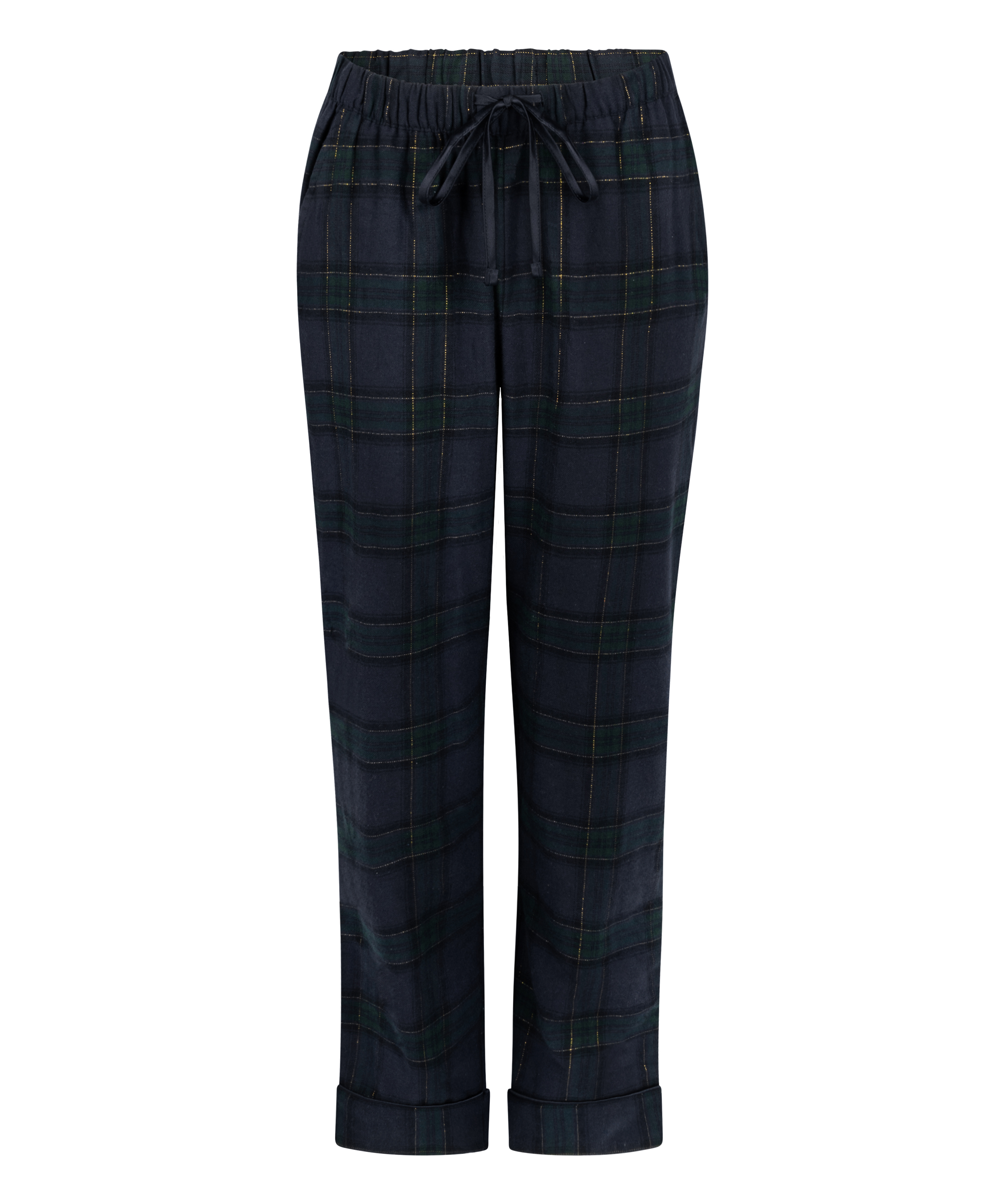 Flannel Pyjama Pants, Blue, main