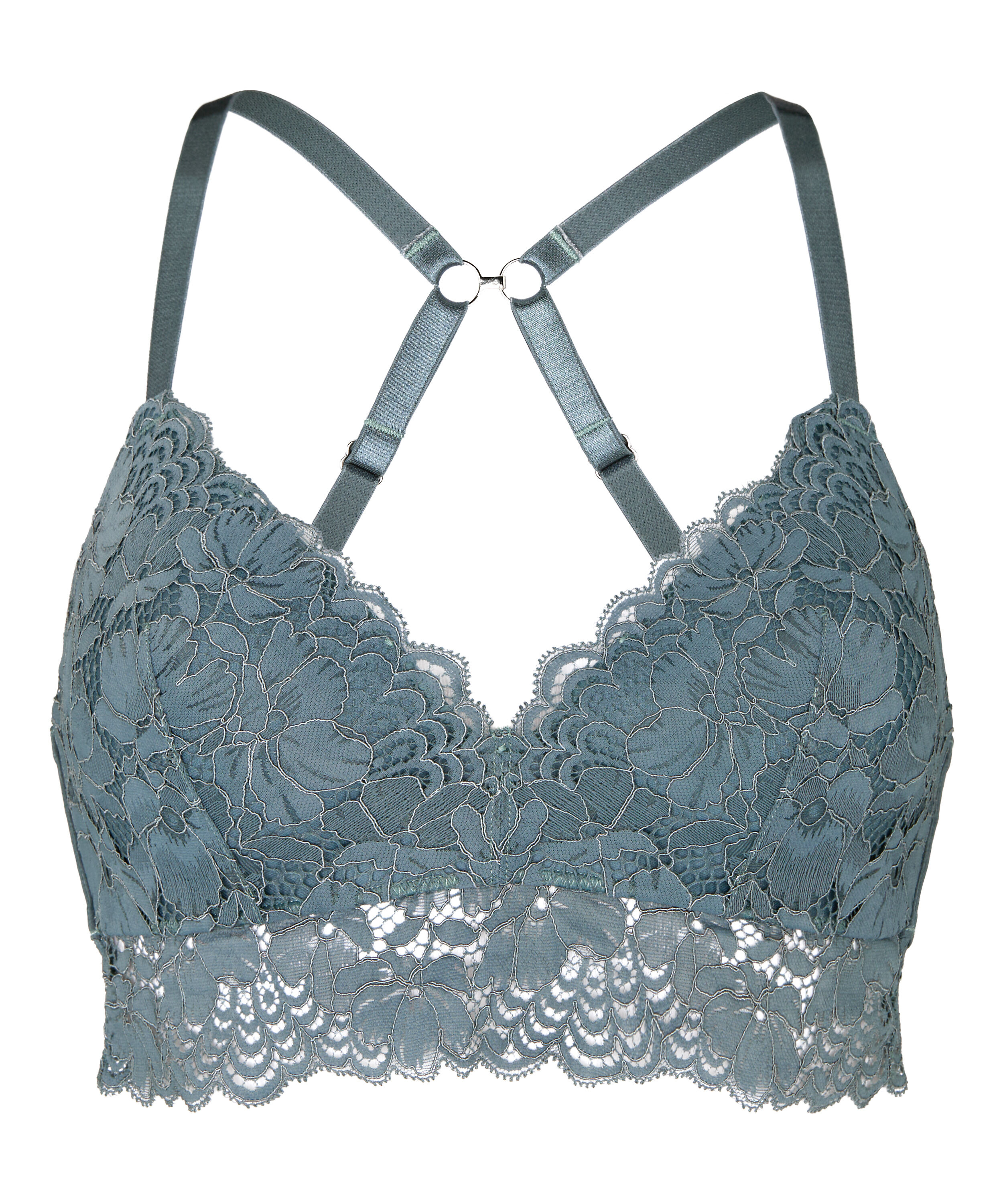 Andrea Padded Non-Wired Bra, Blue