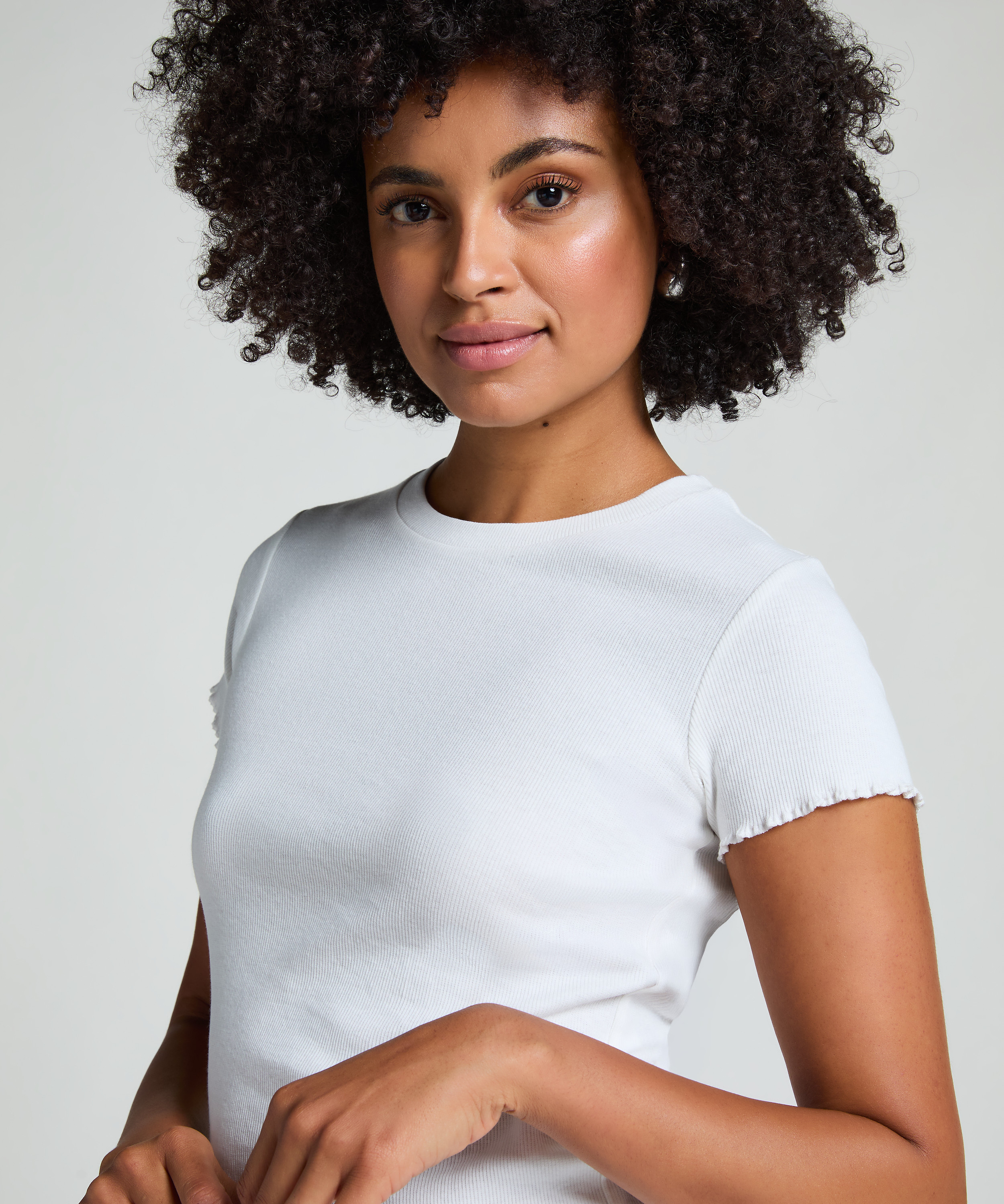 Short Sleeve Cotton Shirt, White, main