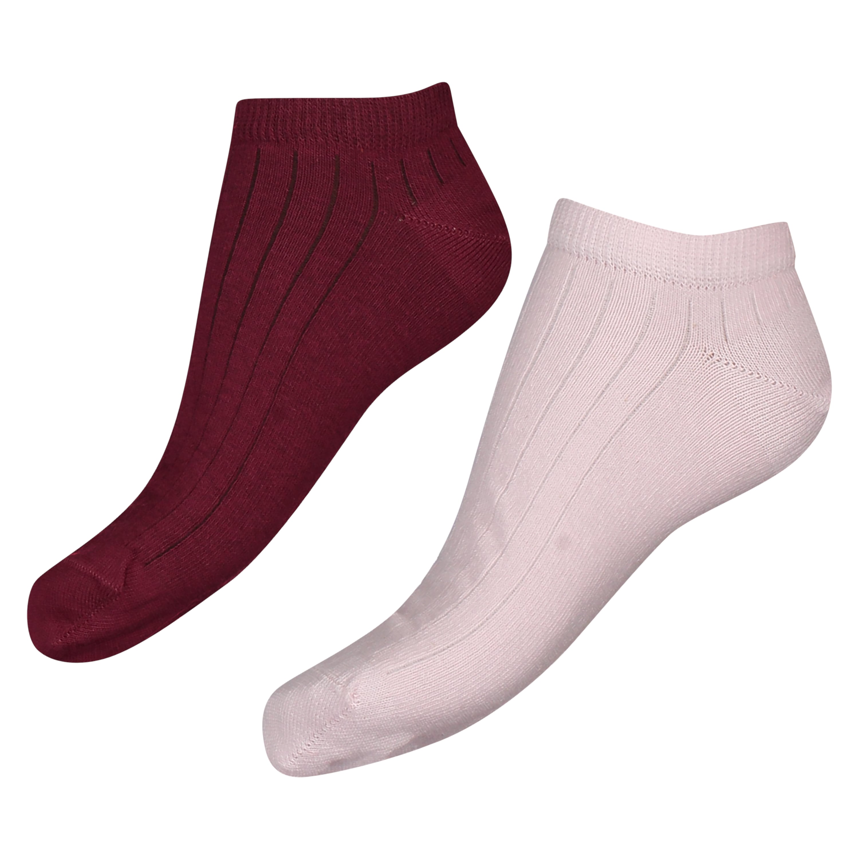 2-Pack Cotton Trainer Liners, Pink, main