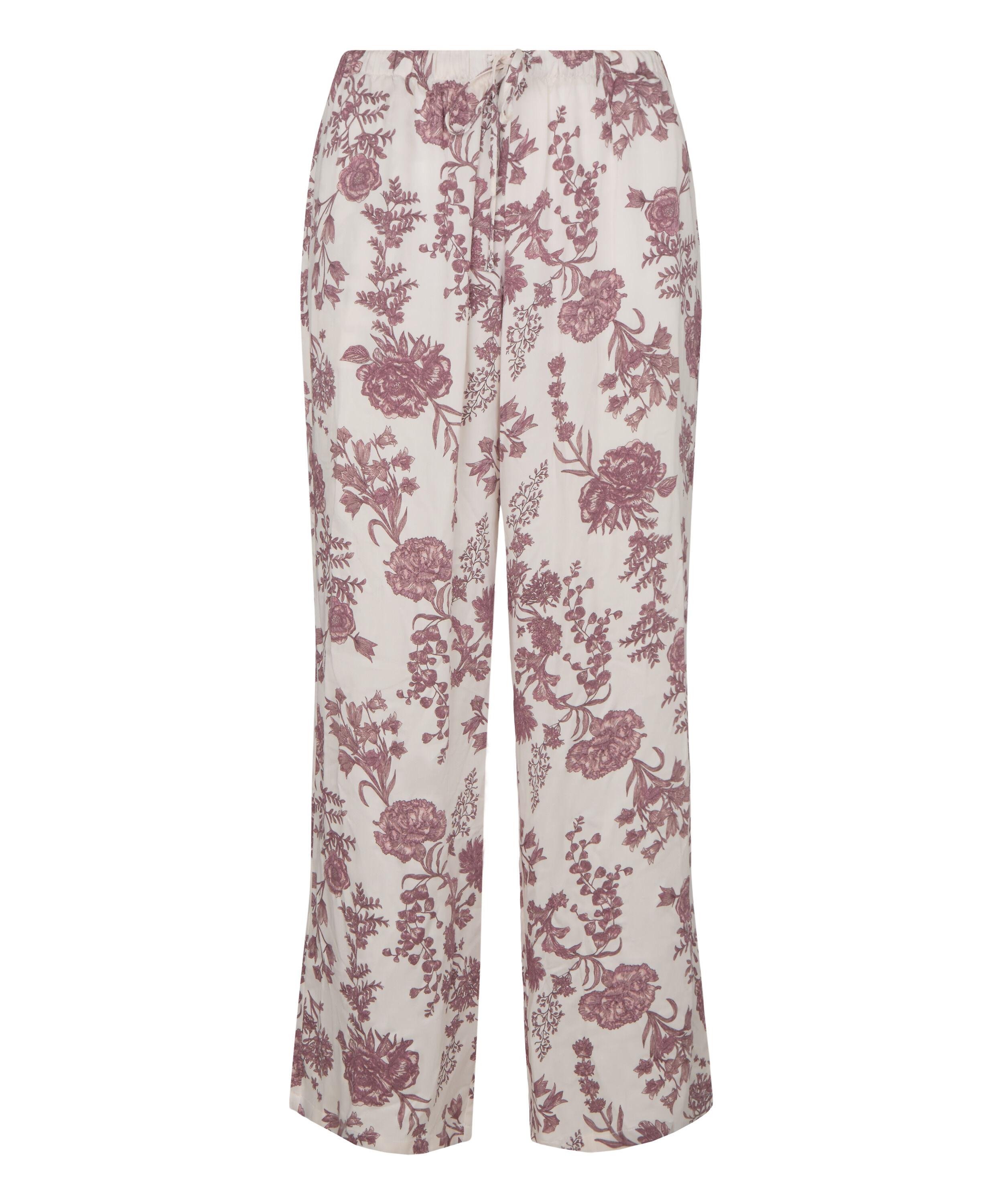 Pants Woven Print, Beige