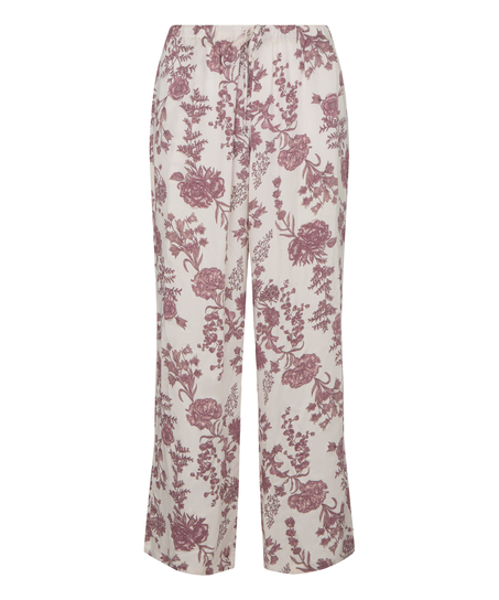 Pants Woven Print, Beige