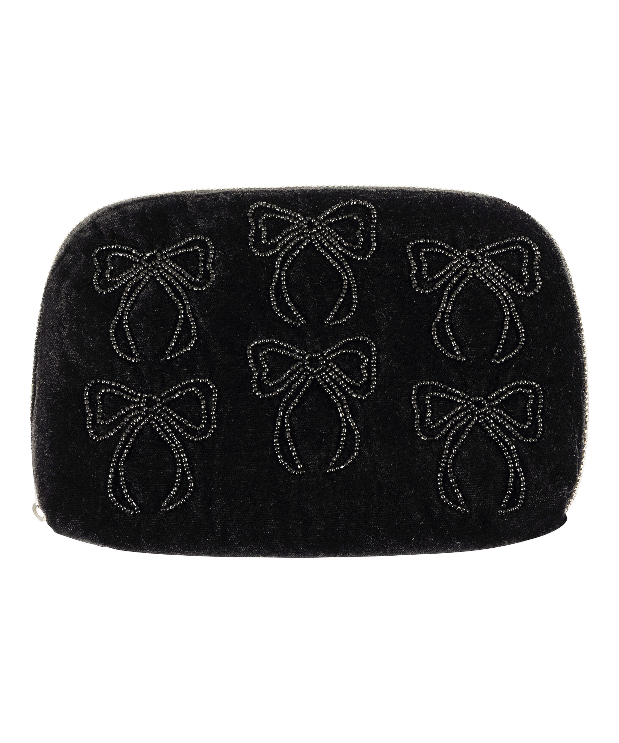 Bow Make-Up Bag, Black