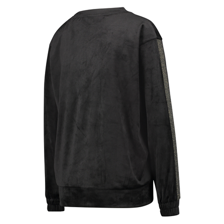 Velvet Shimmer top, Black