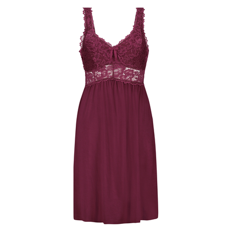Nora Lace Slip Dress, Purple