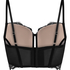 Prina Padded Underwired Longline Bra, Black