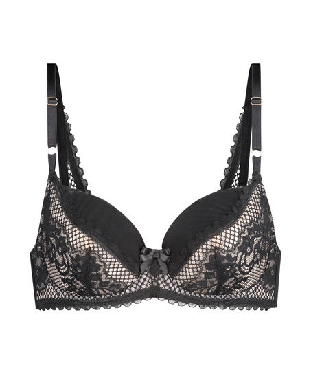 Malika Non-Padded Underwired Bra, Black