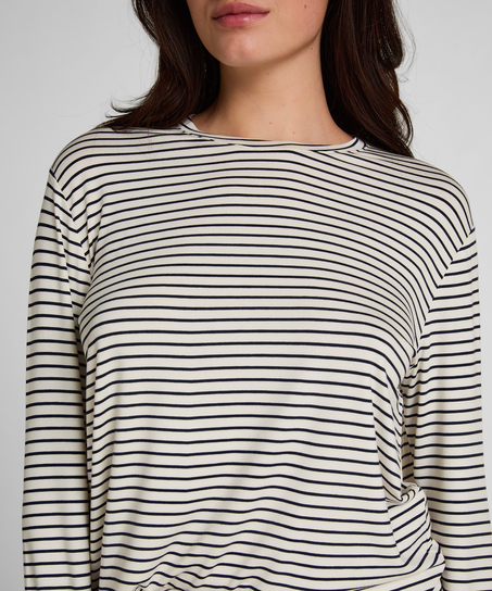 Pyjama Top Loose Jersey, White