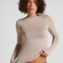 super soft Boatneck Shirt with Cashmere, Gray