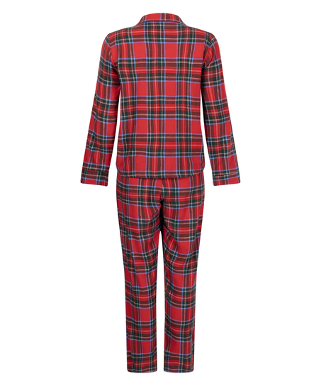 Flannel Pyjama Set, Red