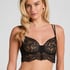 Sabrina Non-Padded Underwired Longline Bra, Black