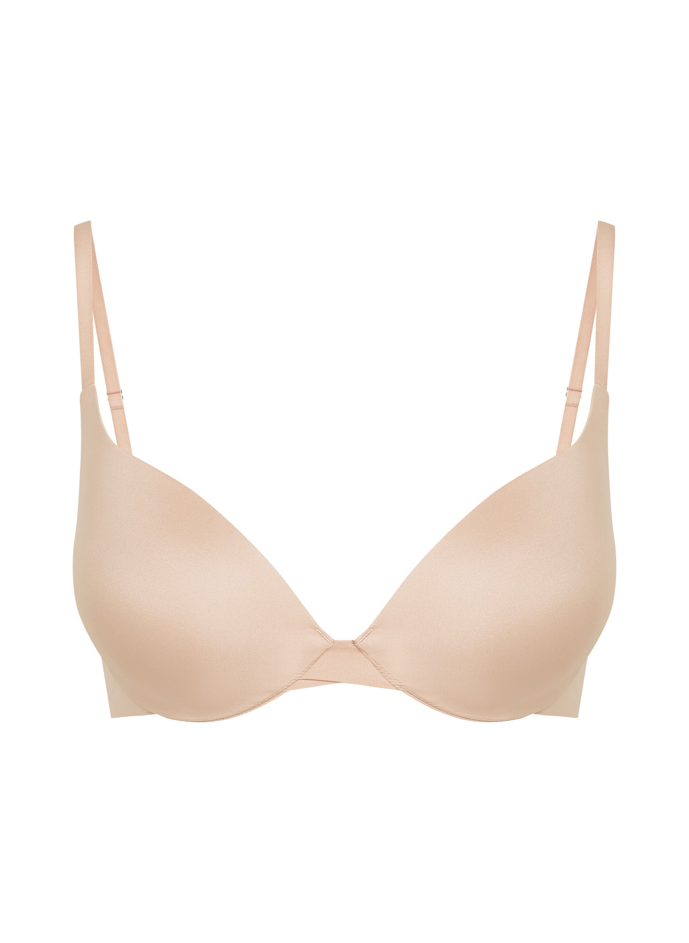 Smooth Padded Underwired Push-Up Bra, Beige