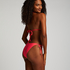 Doha High-Leg Bikini Bottoms, Red