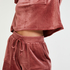 Velvet Pocket shorts, Pink