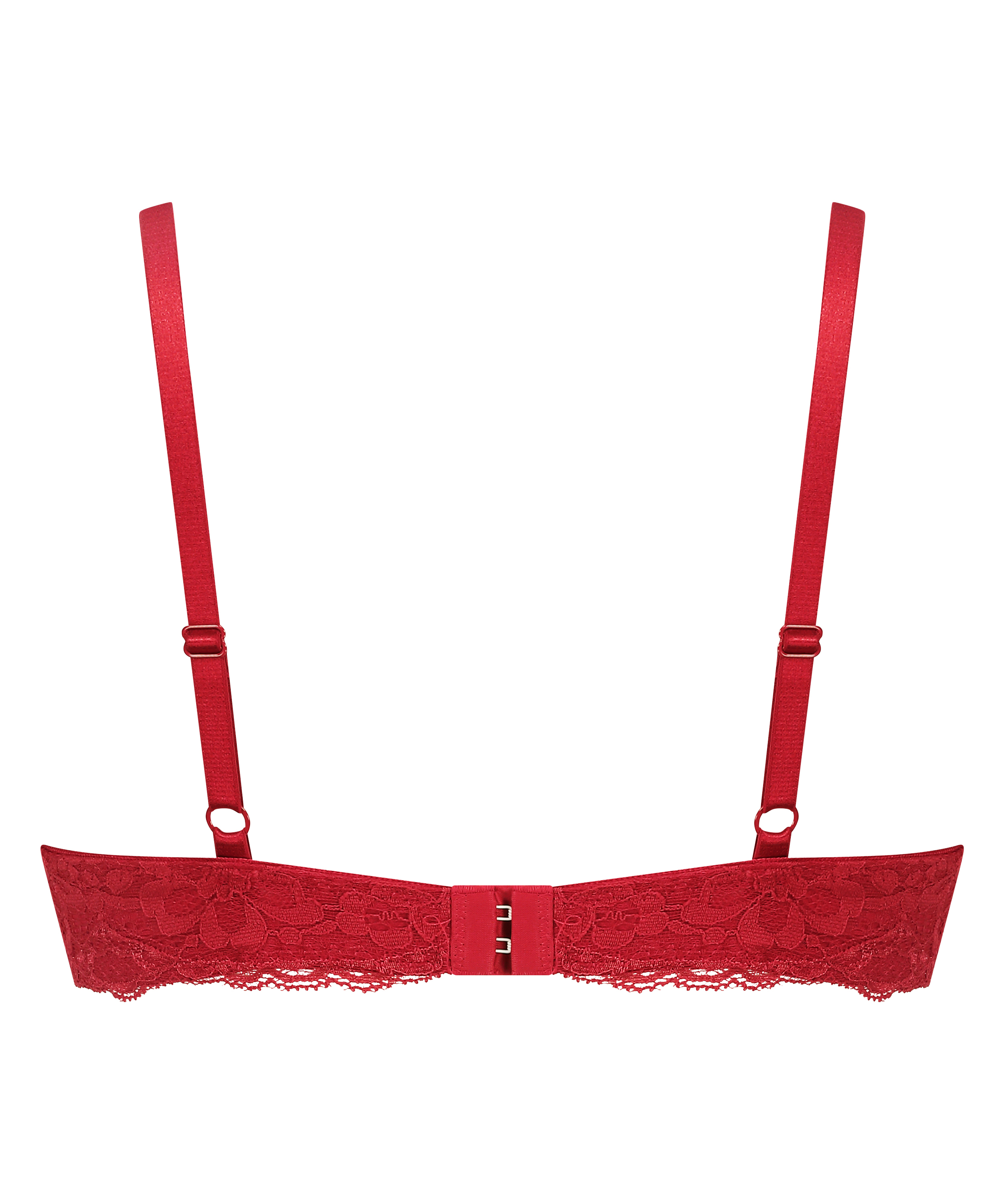 Marine Padded Underwired Bra, Red, main