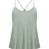 Ayla Satin Cami Top, Green