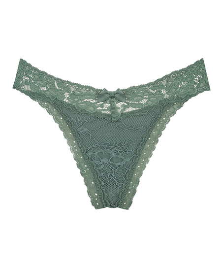 Madison Extra Low Thong, Green