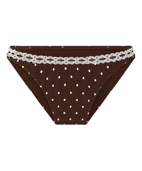 Highleg Bikini Bottom Algarva, Brown