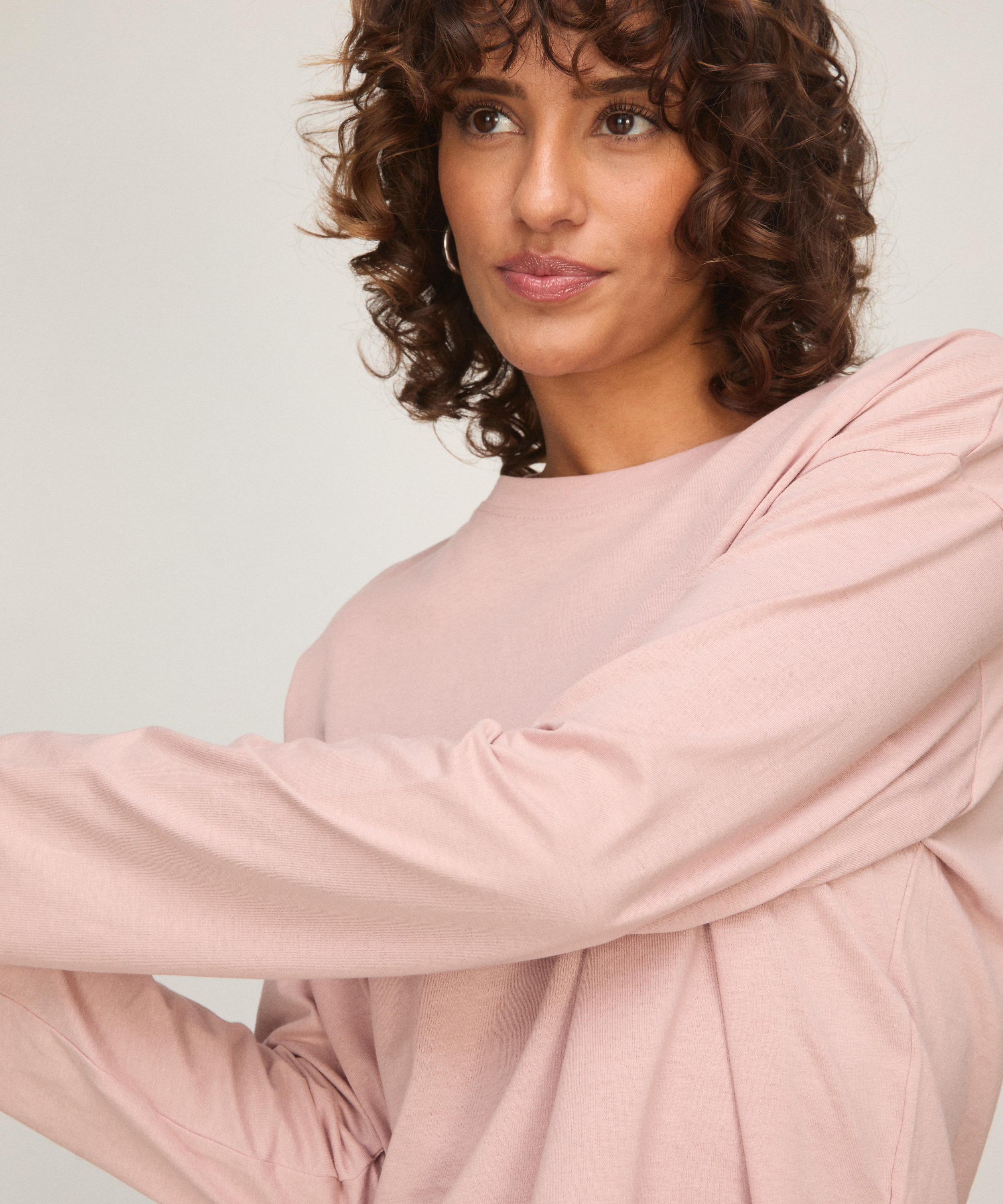 Pyjamaset Cotton Jersey, Pink, main