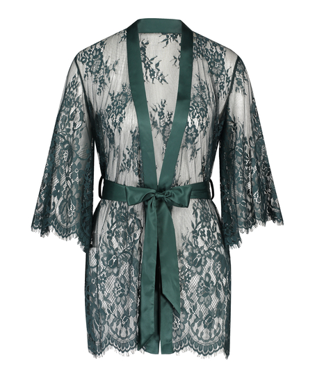 Isabelle Lace Kimono, Green