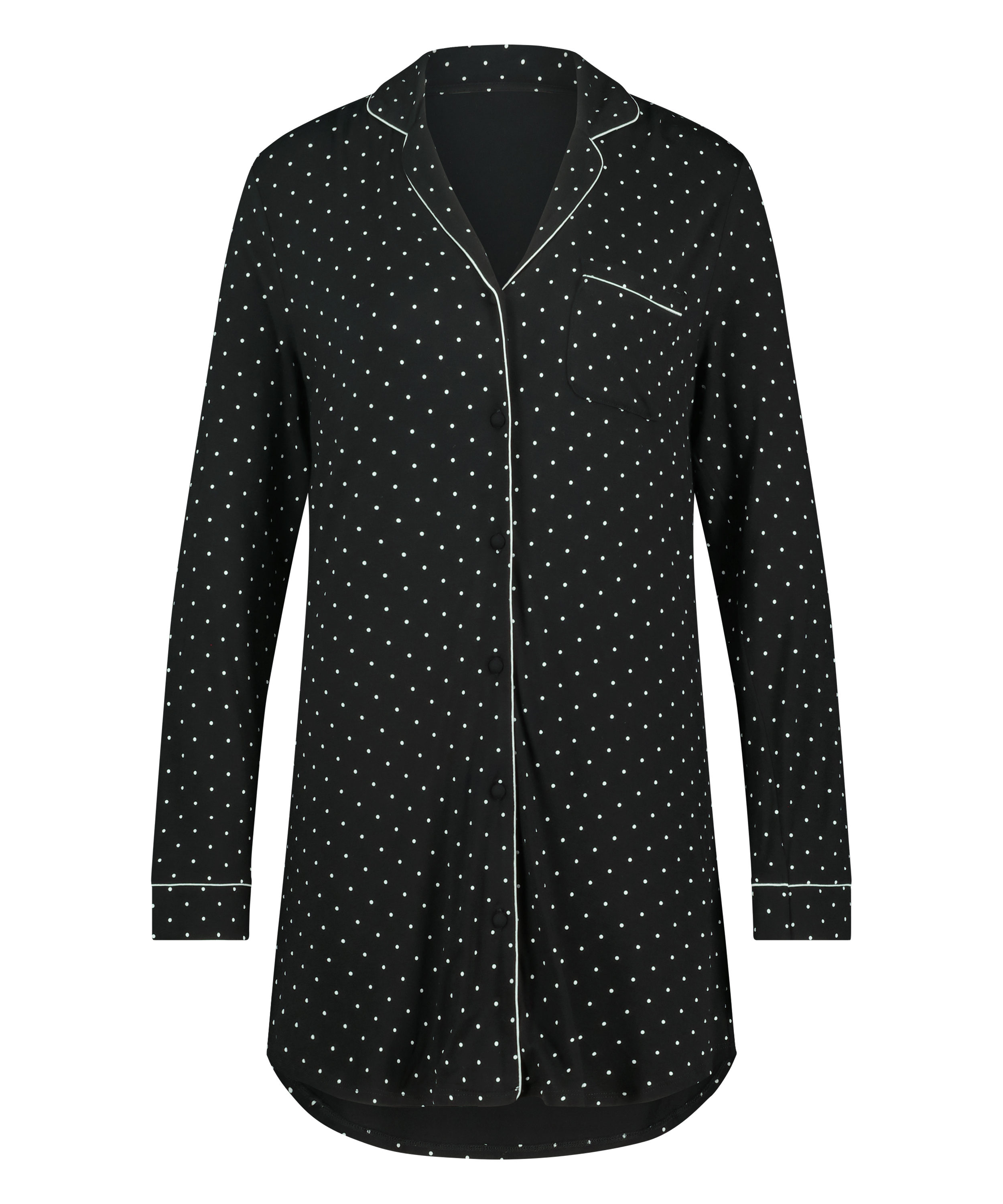 Essential Jersey Shirtdress, Black, main