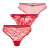 Christmas Thong Giftset, Red