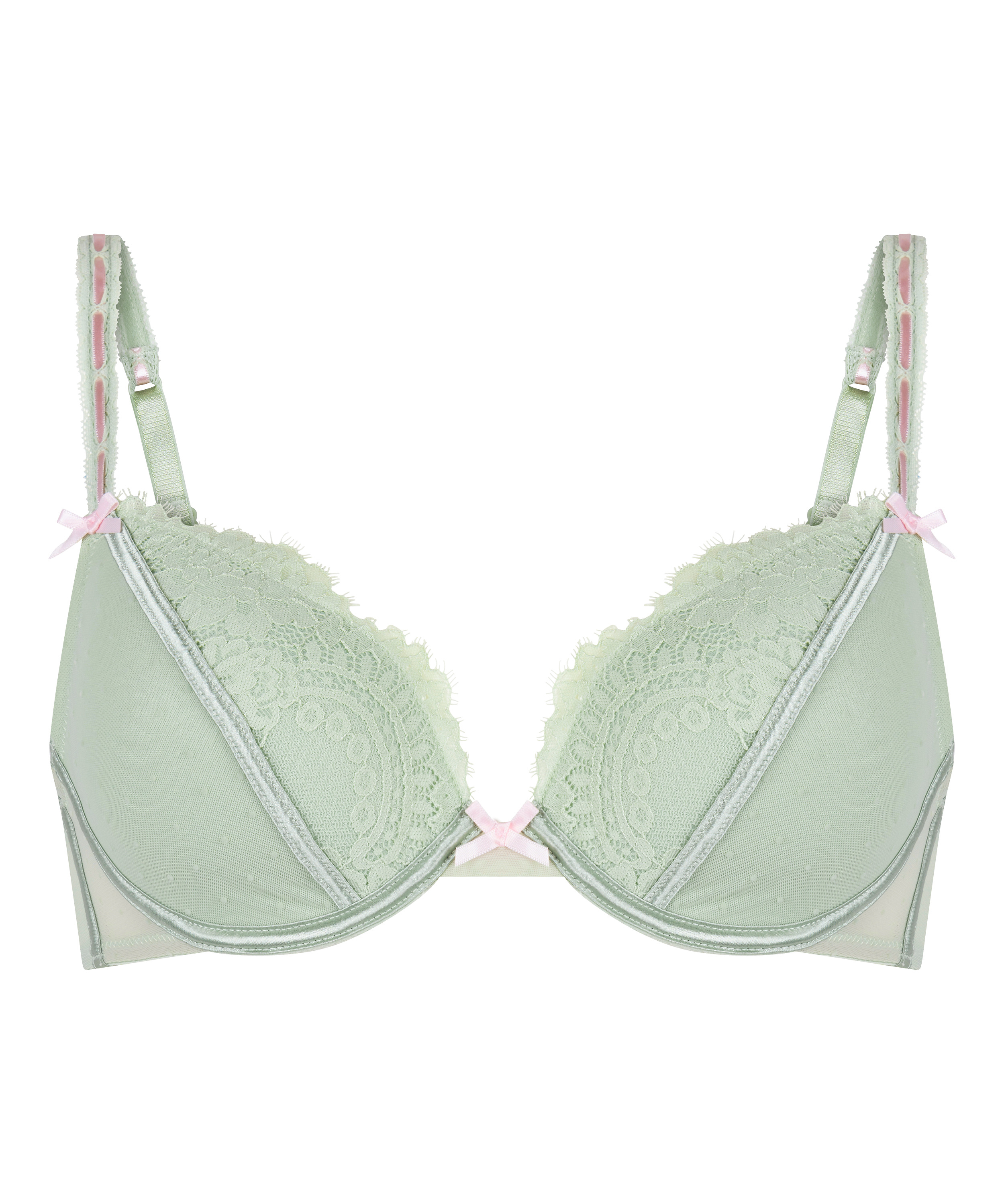 Dorothy Padded Underwired Bra, Green, main