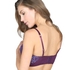 Padded longline push-up bra Bijoux, Purple