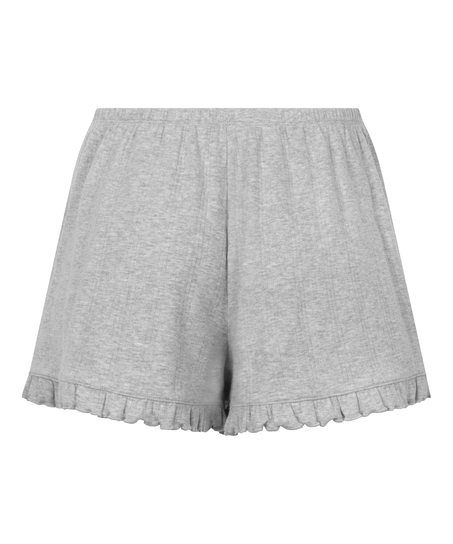 Short Pointelle, Gray