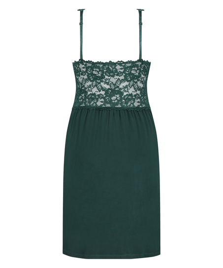 Nora Lace Slip Dress, Green