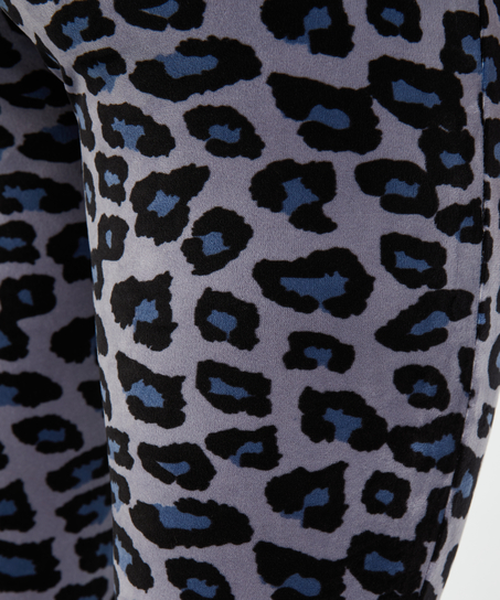 Velvet leggings, Gray