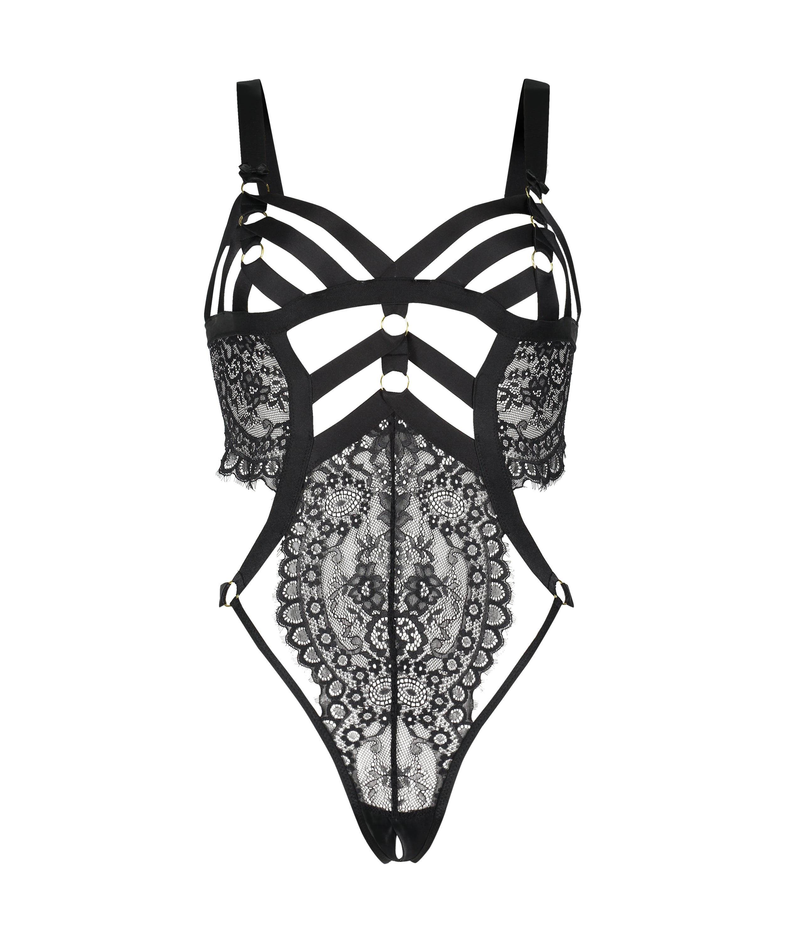 Private Ginger Open Crotch Body, Black, main