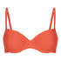Luxe Padded Underwired Bikini Top, Red