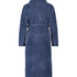 Long Fleece Bathrobe, Blue
