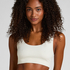 Dianne Scoop Bralette, White
