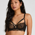 Kristina Non-Padded Underwired Longline Bra, Black