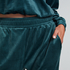 Velours Jogging Pants, Green