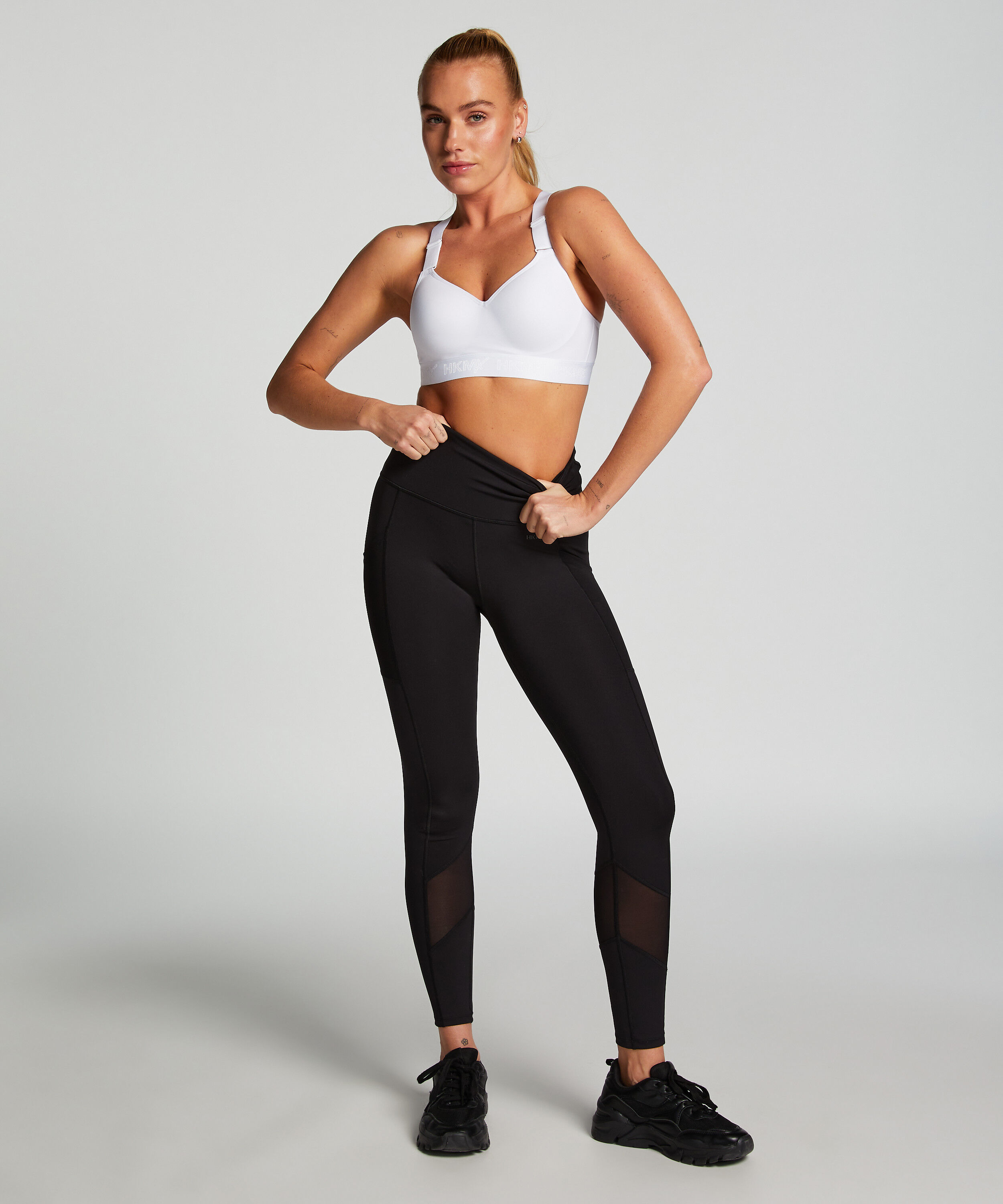 HKMX Sports bra The All Star Level 2, White