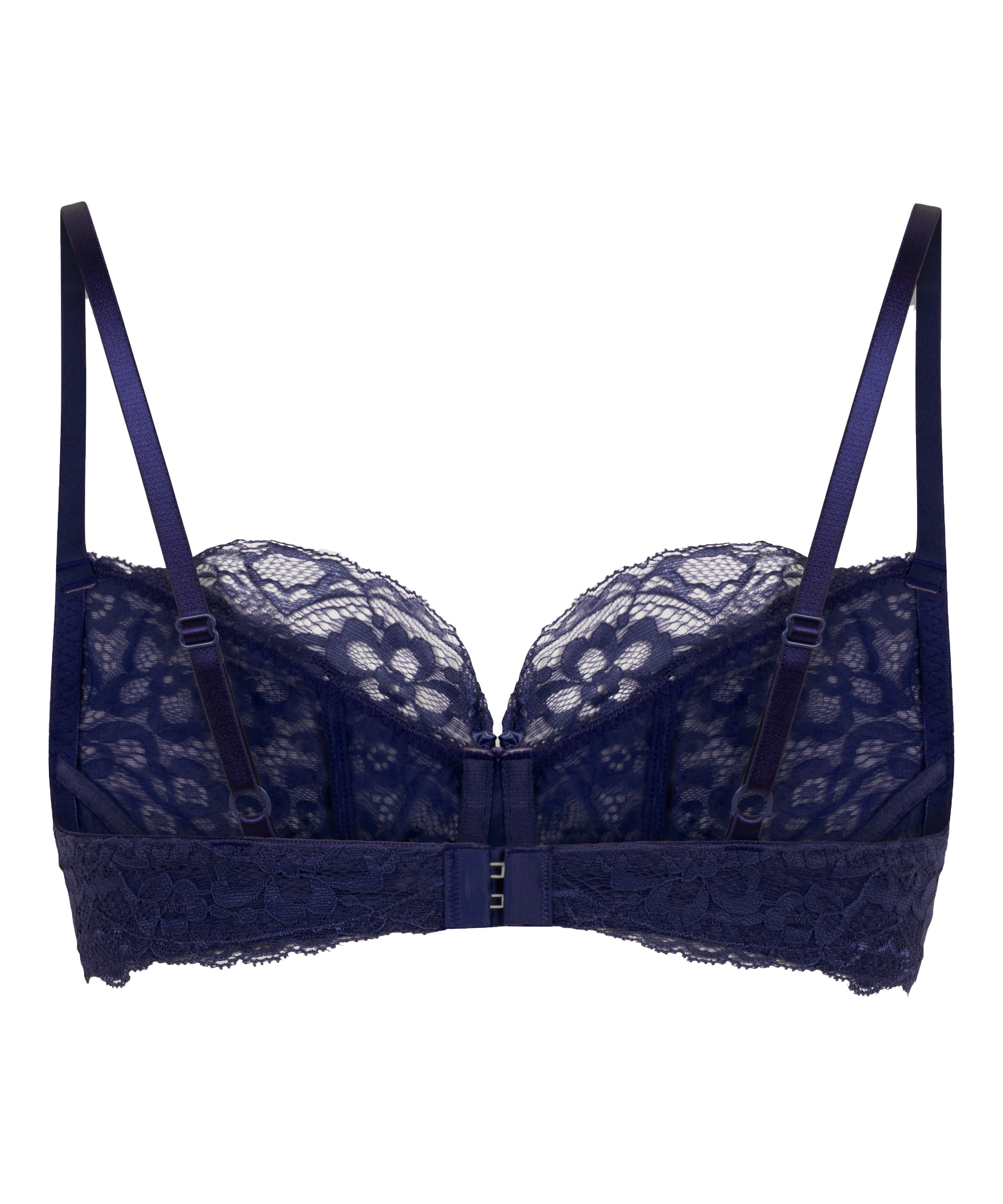 Marine Non-Padded Underwired Bra, Blue, main